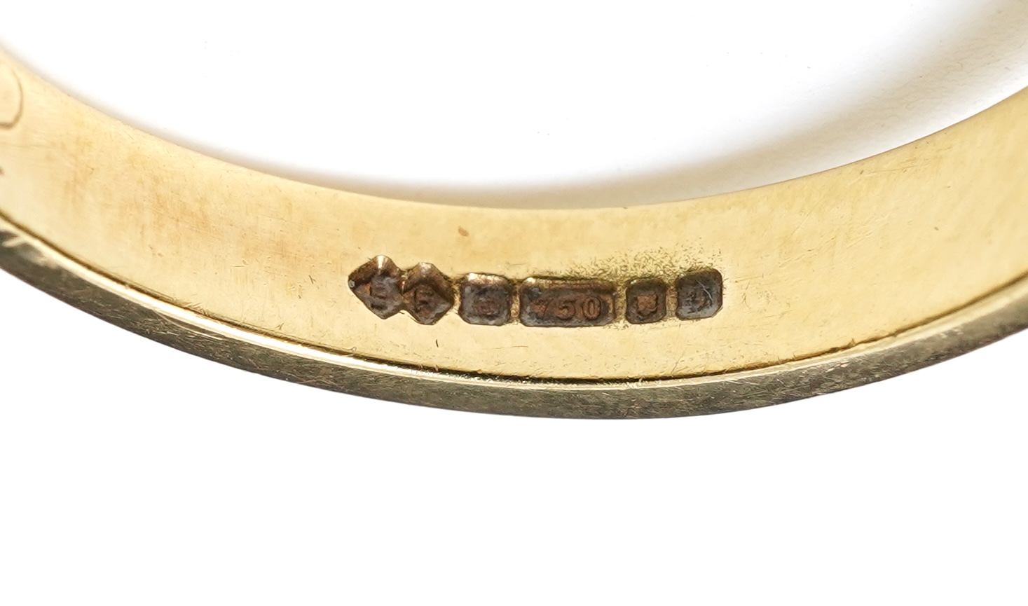 A solitaire diamond ring